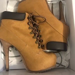 Timberland heels.  Size 7